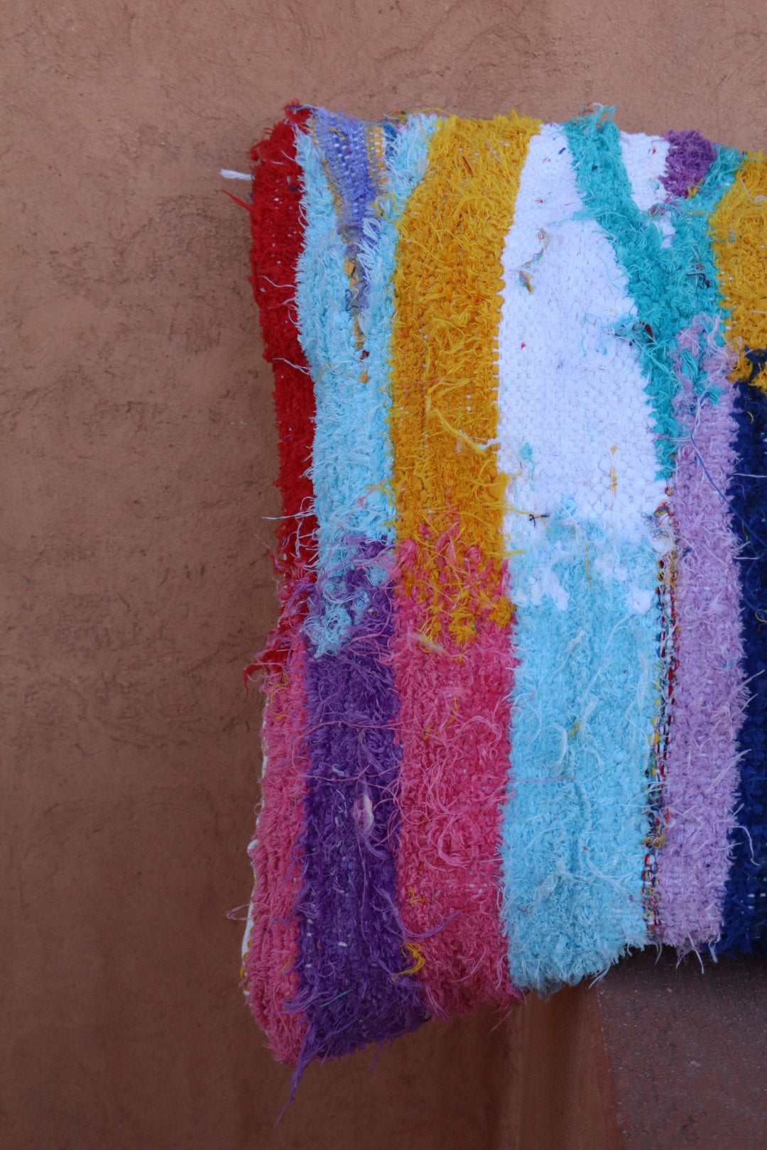 Coussin Marocain Boucherouite Multicolore - Néda