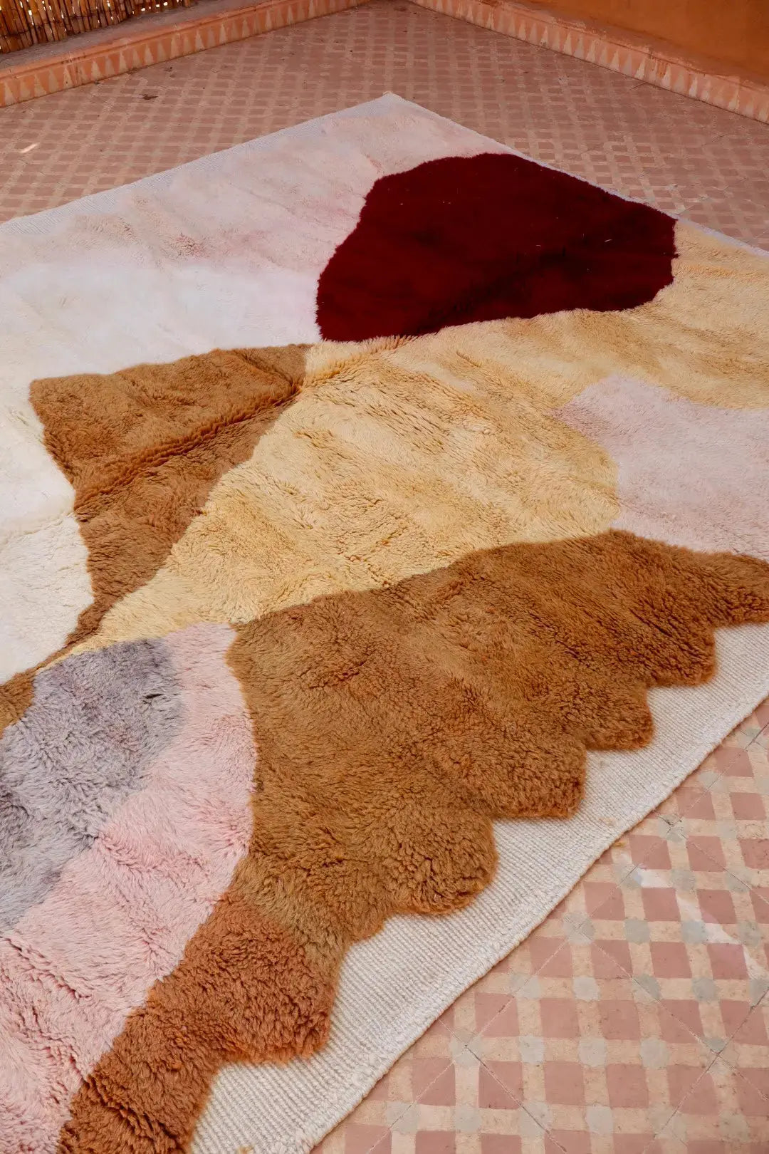 سجادة بربرية مريت ملونة معاصرة - 310 × 211 سم نيدا