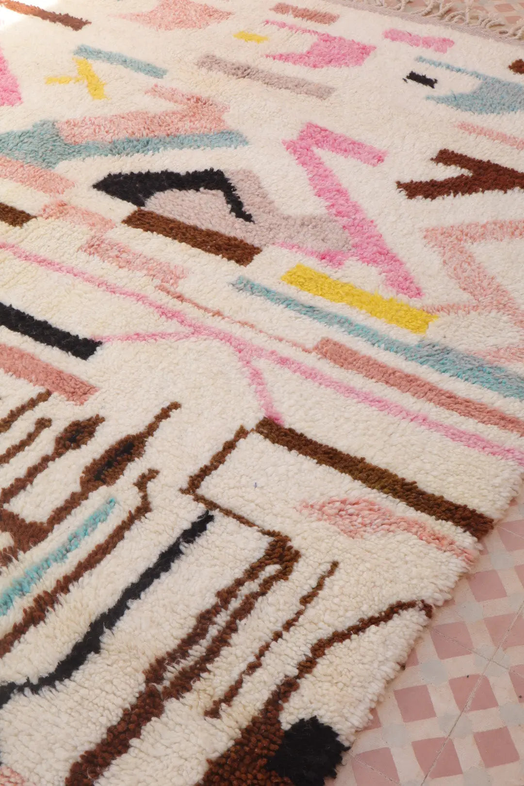 Tapis Berbère Coloré Béni Ouarain Qualité Supérieure - 295 x 196 cm Néda