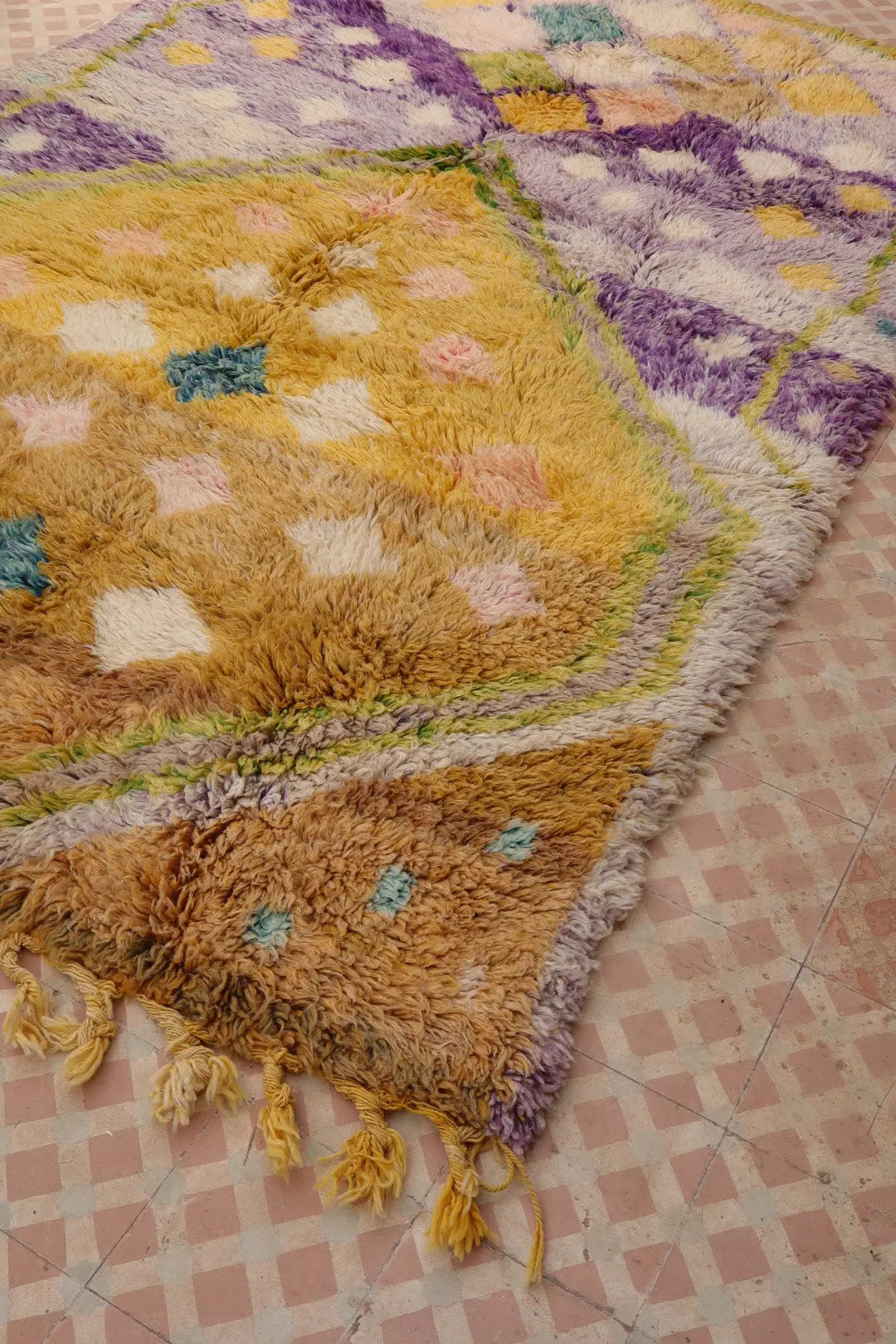 Tapis Berbère Coloré Béni Ouarain Qualité Supérieure - 259 x 176 cm Néda