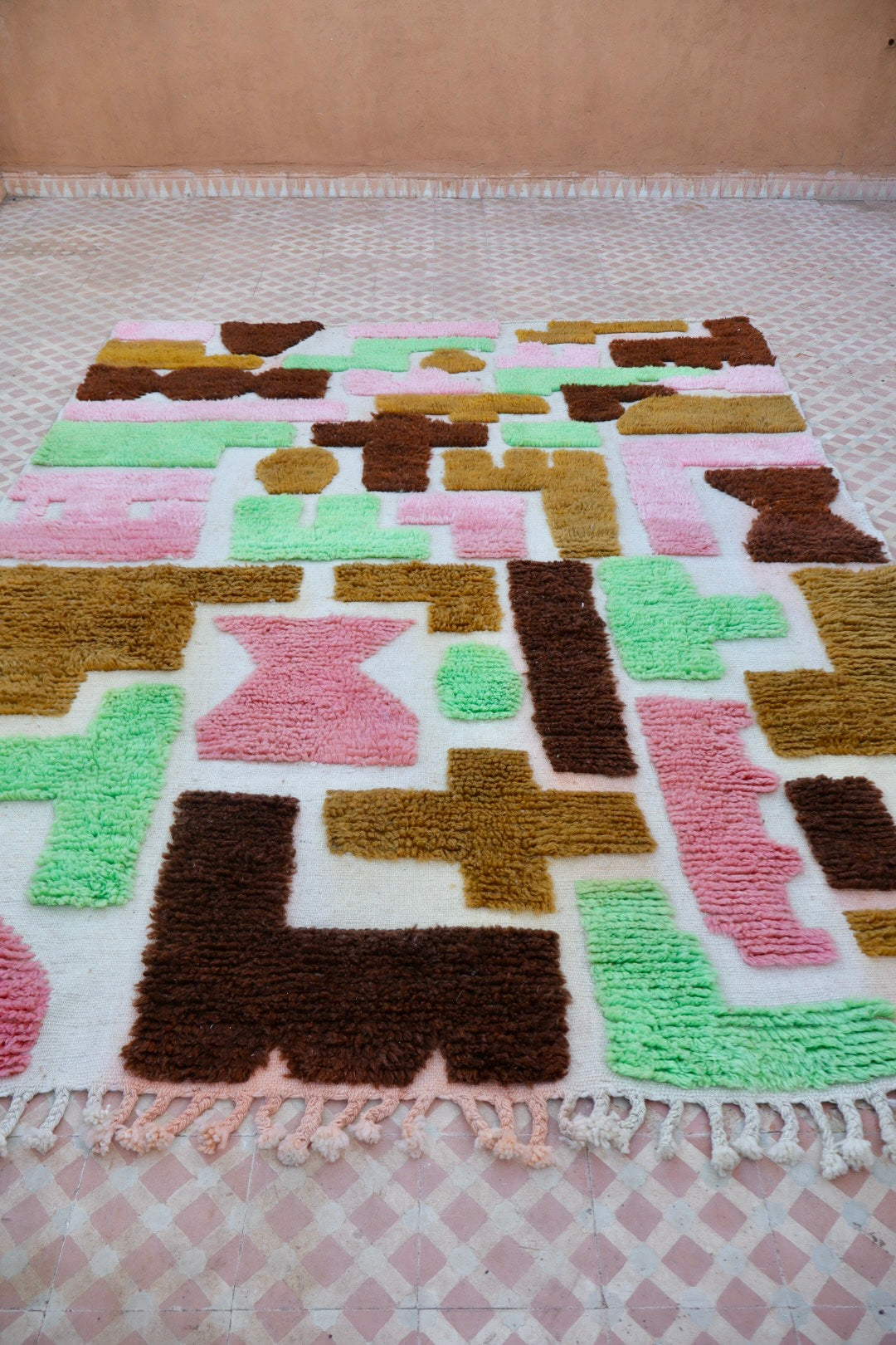 Berber Rug Abstract Patterns Reliefs Signature Model -267 x 200 cm