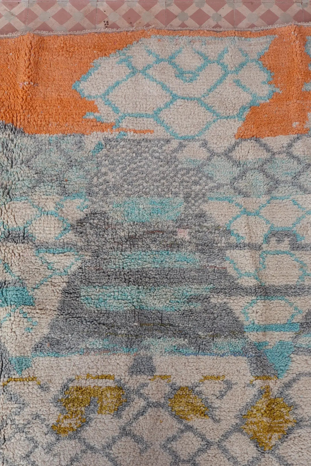 Tapis Berbère Coloré Béni Ouarain Graphique Qualité Supérieure - 294 x 218 cm Néda