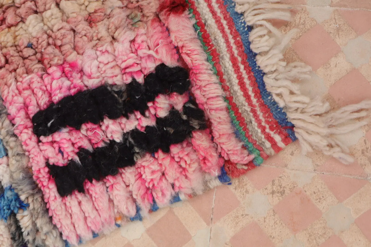 Bunter marokkanischer Boujad-Läuferteppich- 273 x 60 cm Néda