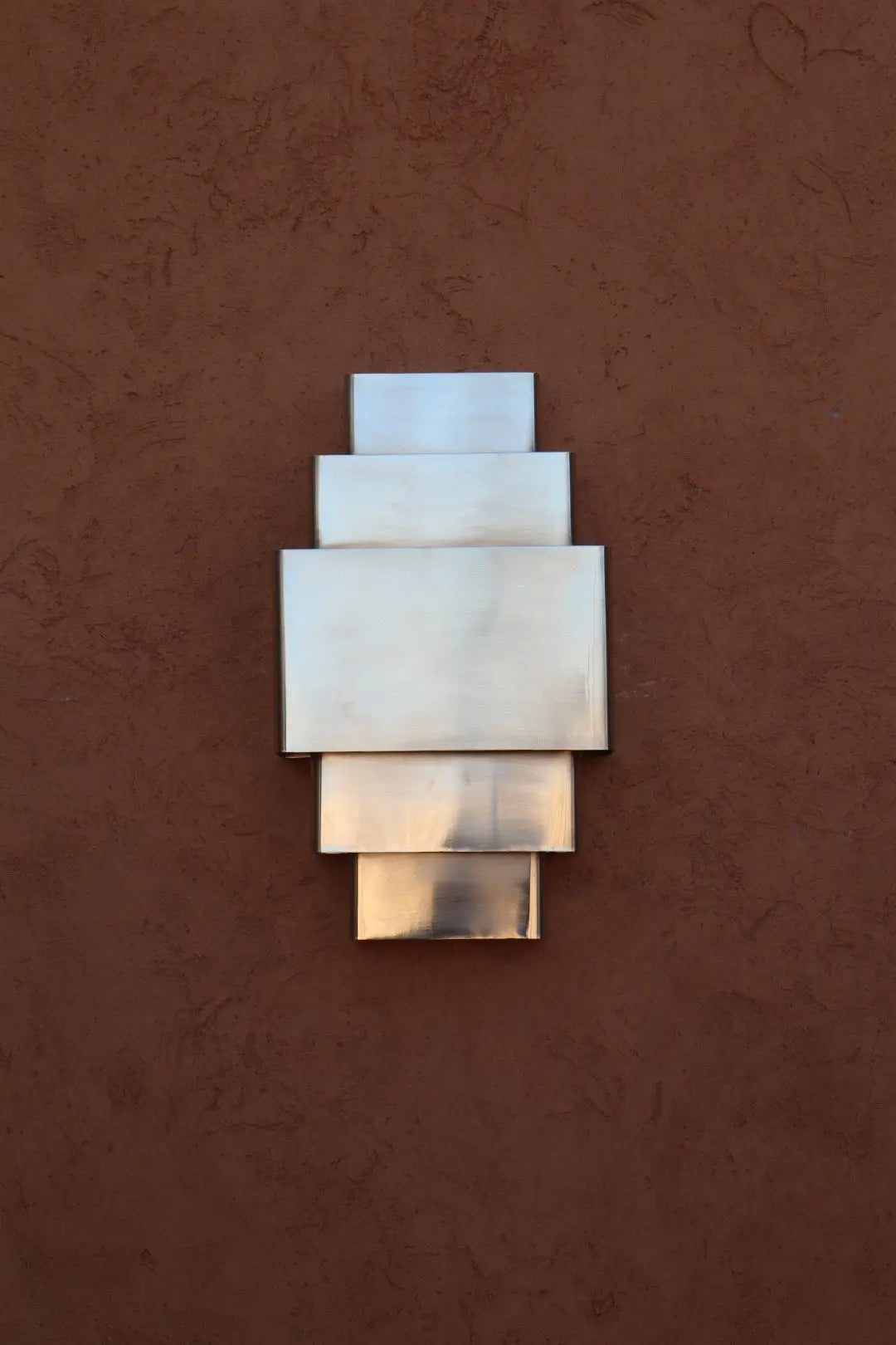 Applique murale chrome art déco fait main