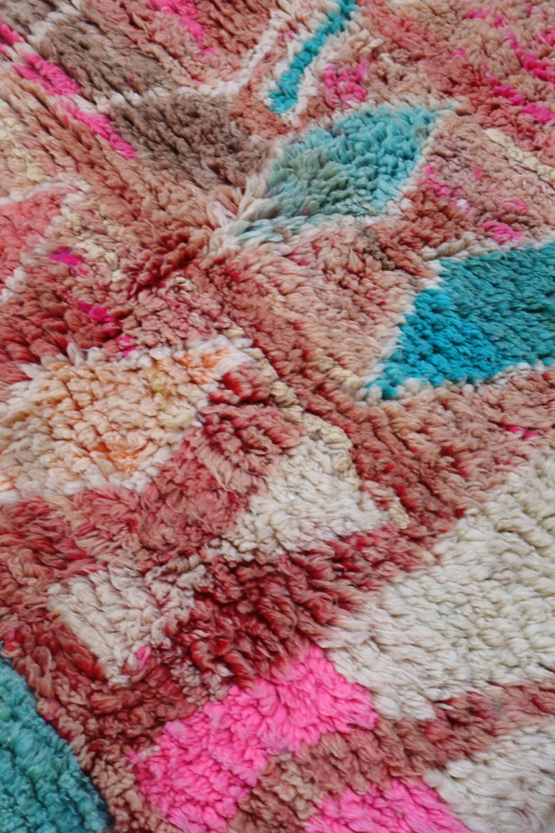 Berberteppich Boujad Bunt Terrakotta Rosa Türkis - 252 x 165 cm Néda