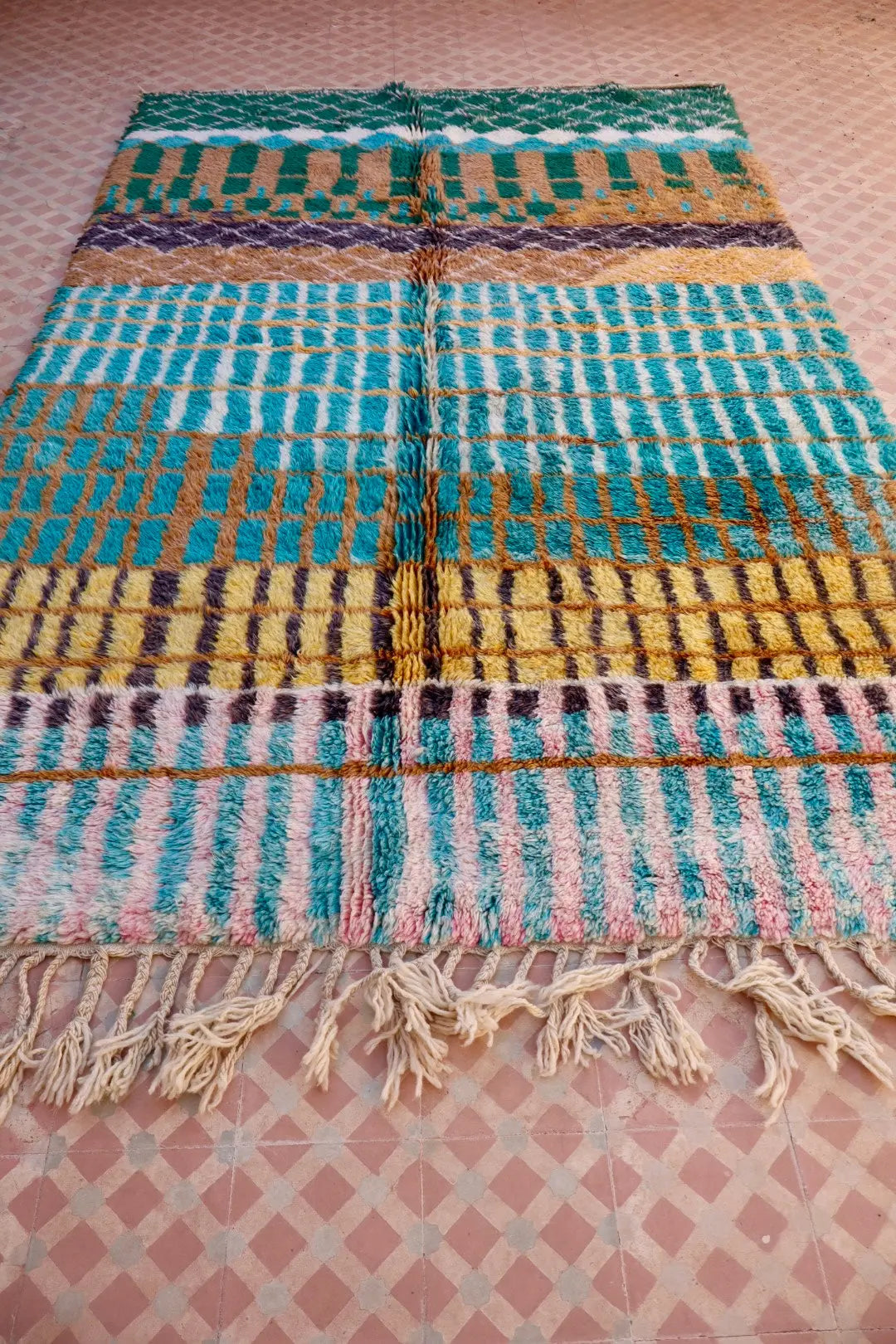 Tapis Berbère Coloré Béni Ouarain Qualité Supérieure - 269 x 162 cm Néda