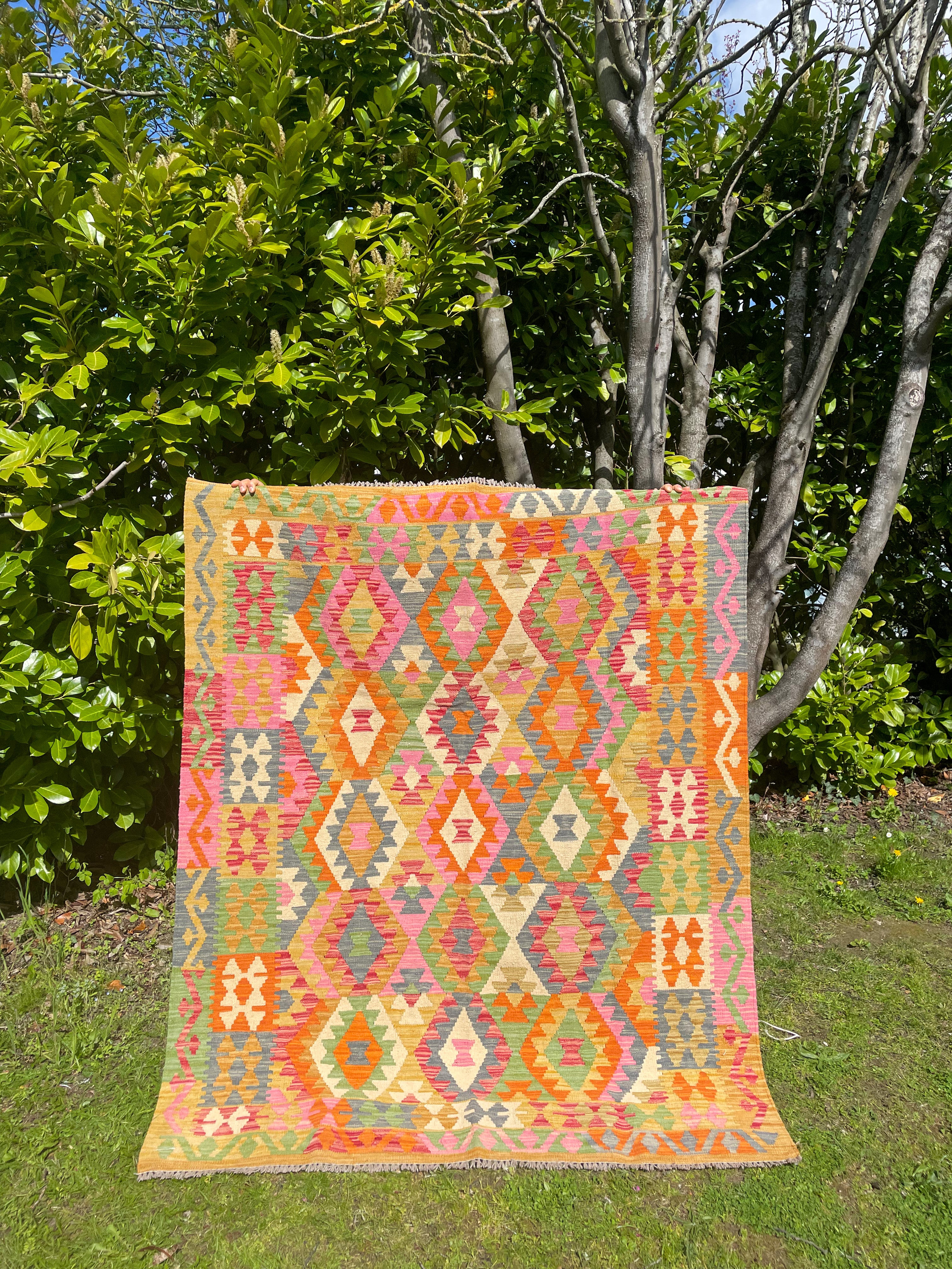 Tappeto Kilim Afgano in lana 107x178