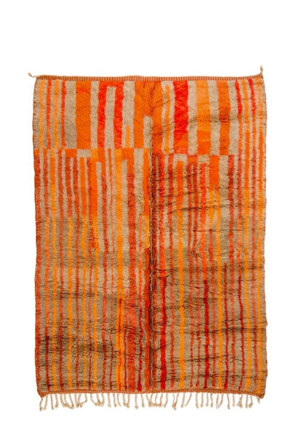 Alfombra bereber Mrirt Color Marrón Naranja Terracota Rojo - 236 x 173 cm