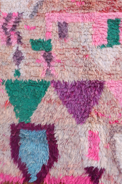 Tappeto Berber Boujaad di colore rosa - 256 x 144 cm