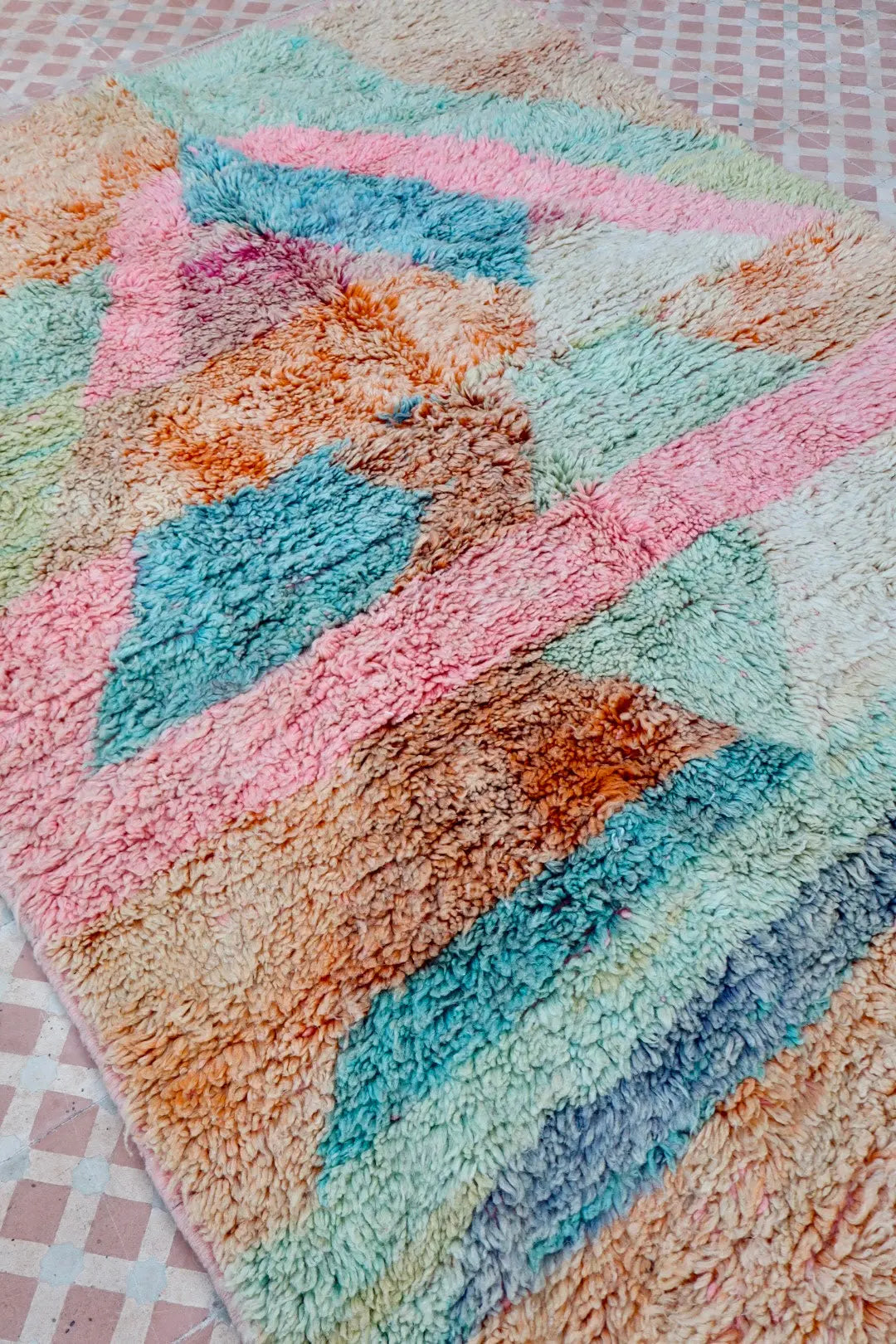 Tappeto Berbero Boujad Colorato Colori Pastello - 249 × 156 cm Néda