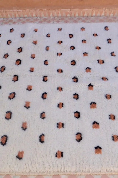 Alfombra bereber con motivos de leopardo Beni Ouarain Néda
