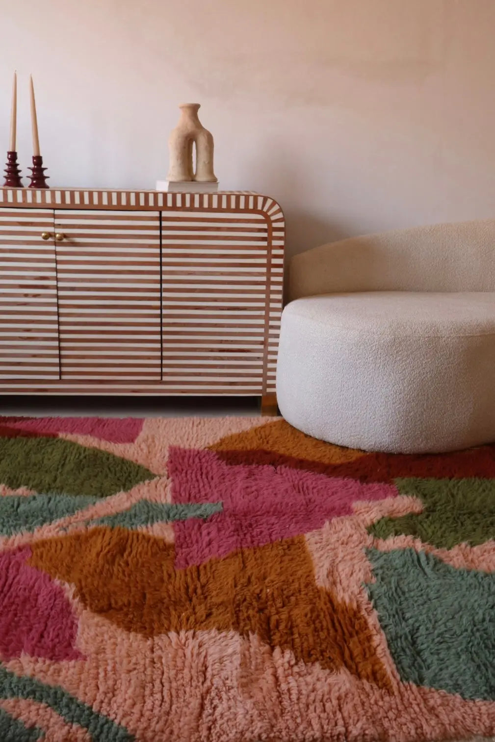 Tapis Berbère coloré « Indian Summer » - Les dessins de Néda - 260 x 150 cm Néda