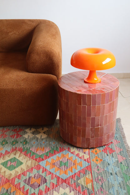 Modern Pink Zellige Column Dime - 45 x 45 x 45 cm