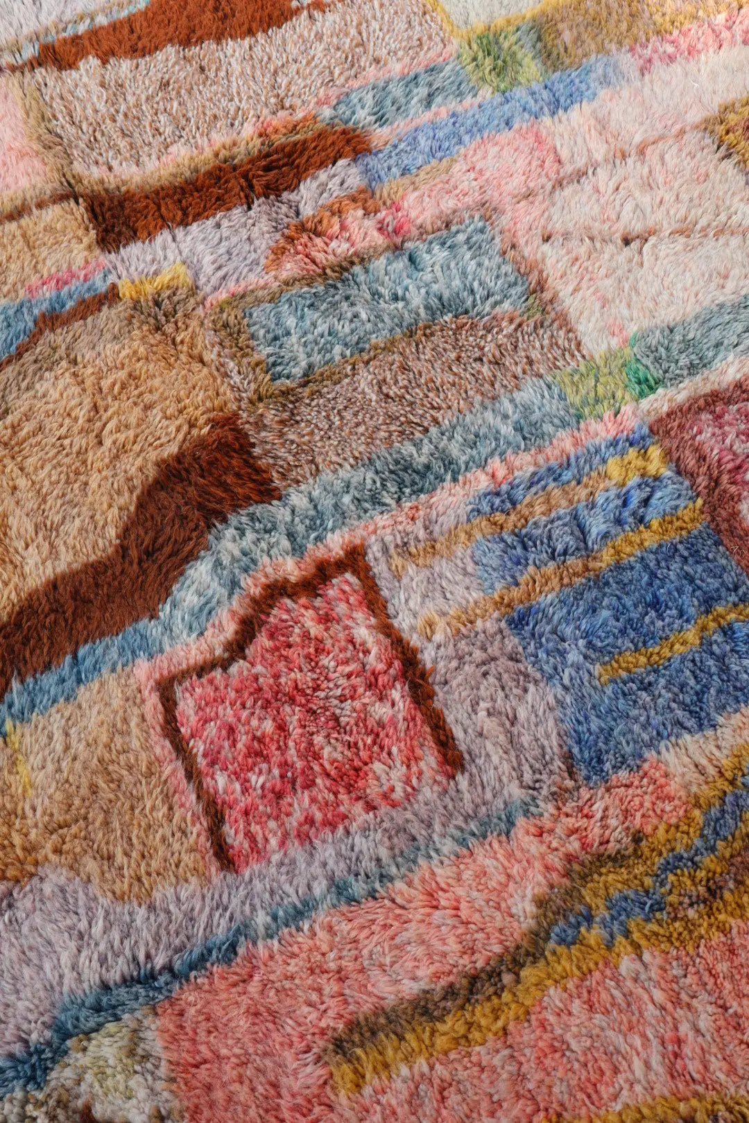 Tapis Berbère Tableau Multicolore Béni Ouarain Qualité Supérieure -308 x 226 cm Néda