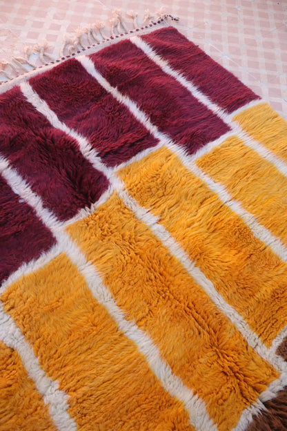 Tapis Berbère Coloré Géométrique Multicolore Qualité Supérieure - 247 x 145 cm Néda