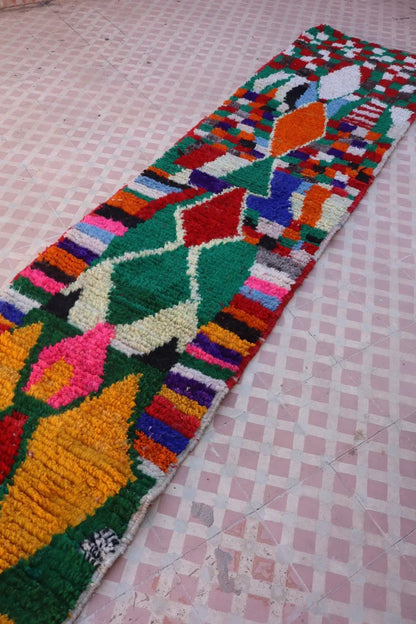 Tapis Berbère Couloir Boujaad Coloré Multicolore - 335 x 72 cm Néda