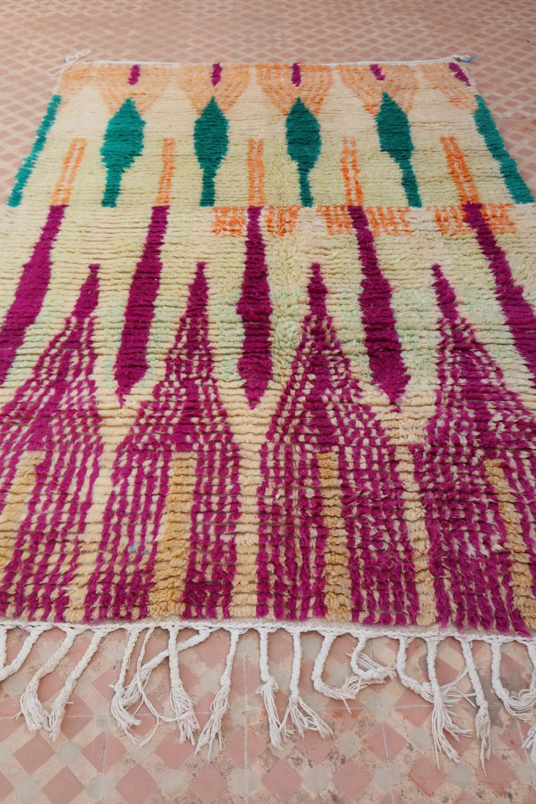 Tapis Berbère Boujad Coloré  - 233 × 152 cm Néda