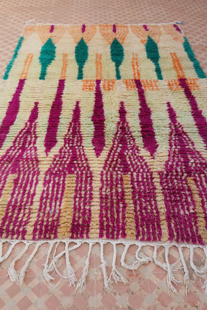 Tapis Berbère Boujad Coloré  - 233 × 152 cm Néda