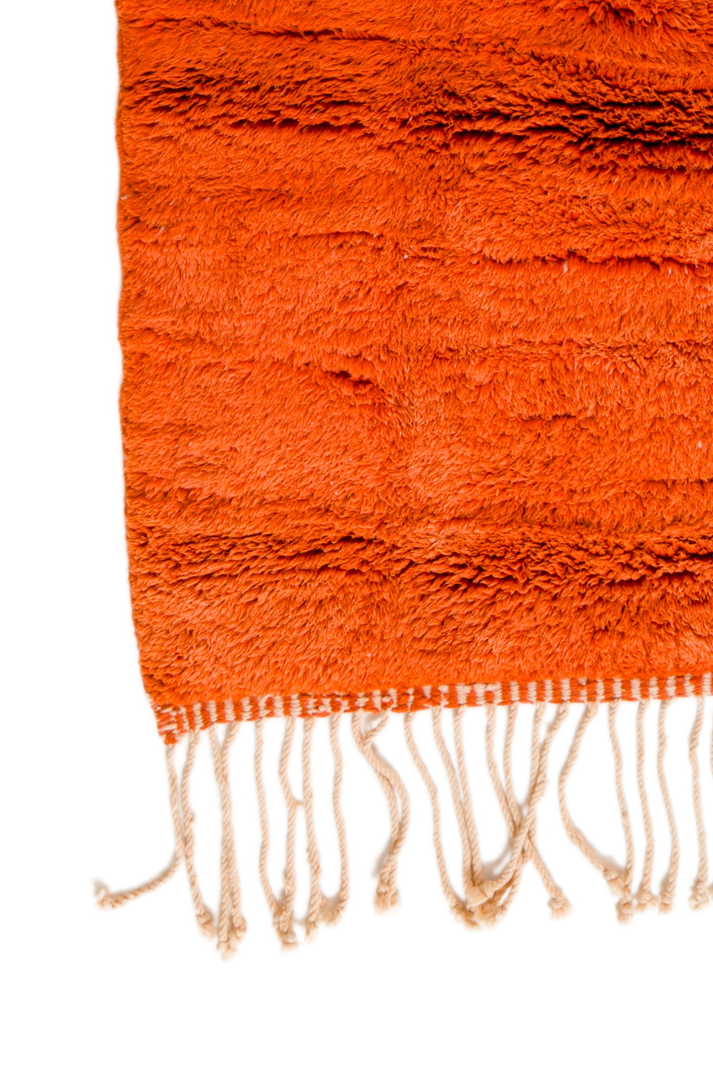 Tapis Berbère Mrirt Coloré Orange Terracotta Reliefs - 304 x 204 cm