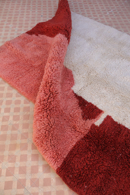Tapis Berbère Coloré Contemporain Marron & Rose Qualité Supérieure - 200 x 155 cm Néda