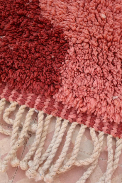 Tapis Berbère Coloré Contemporain Marron & Rose Qualité Supérieure - 260 x 155 cm Néda