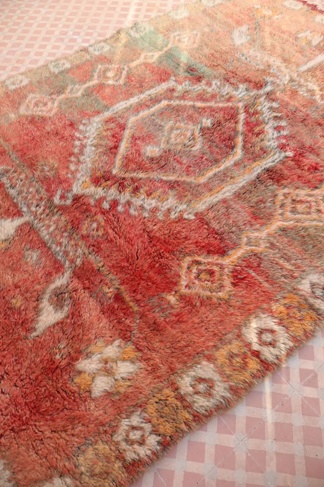 Alfombra Bereber Antigua Terracota Boujaad - 253 x 174 cm Néda