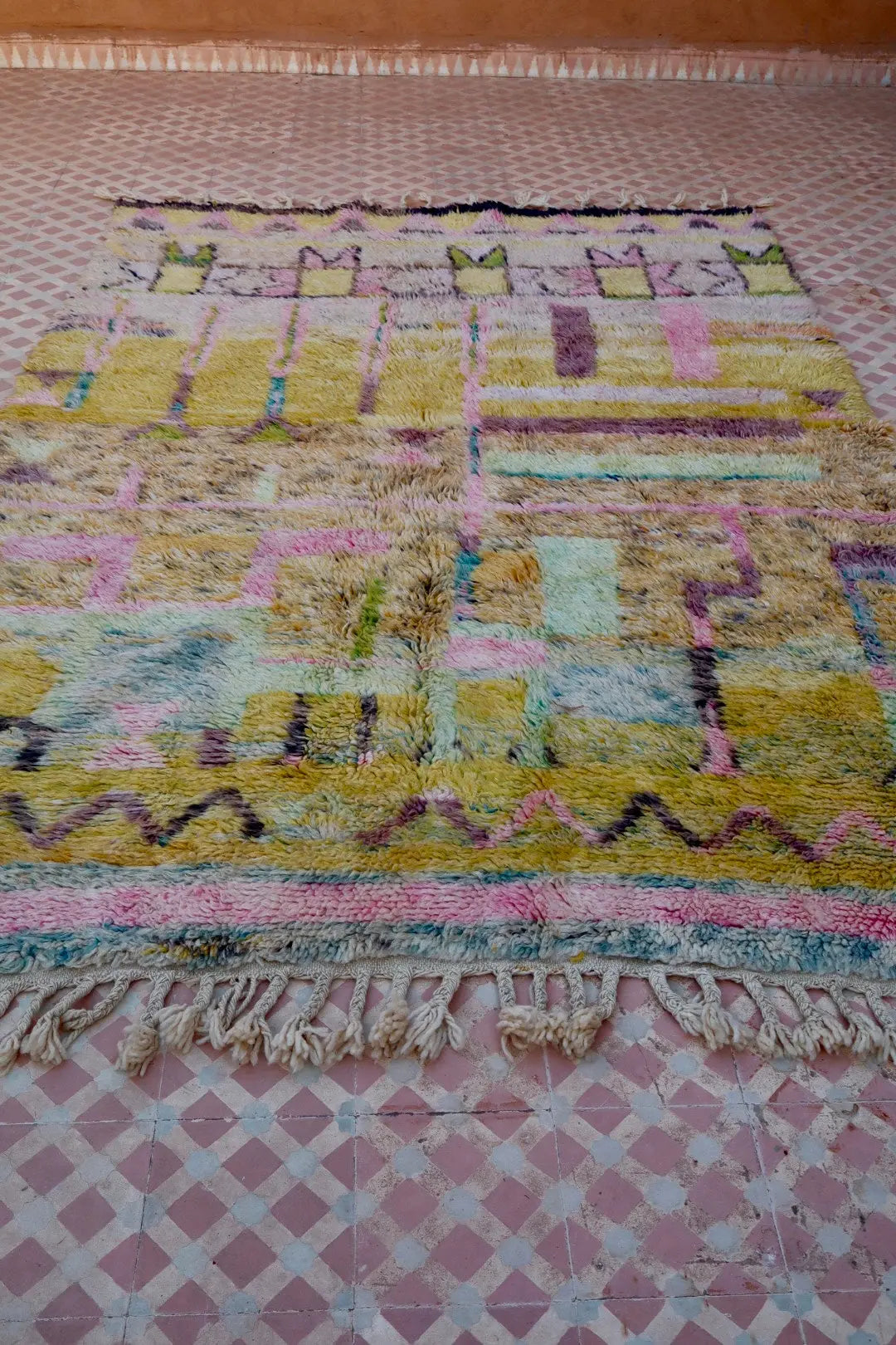 Tapis Berbère Coloré Béni Ouarain Qualité Supérieure - 249 x 169 cm Néda