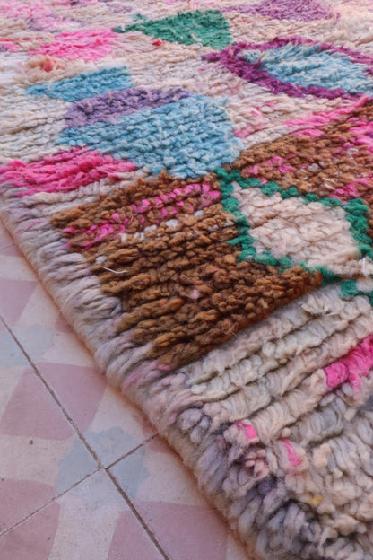 Tappeto Berber Boujaad di colore rosa - 256 x 144 cm