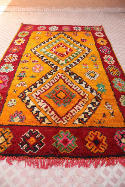 Tapis Berbère Boujaad Antique Orange et Rouge- 280 x 170 cm Néda