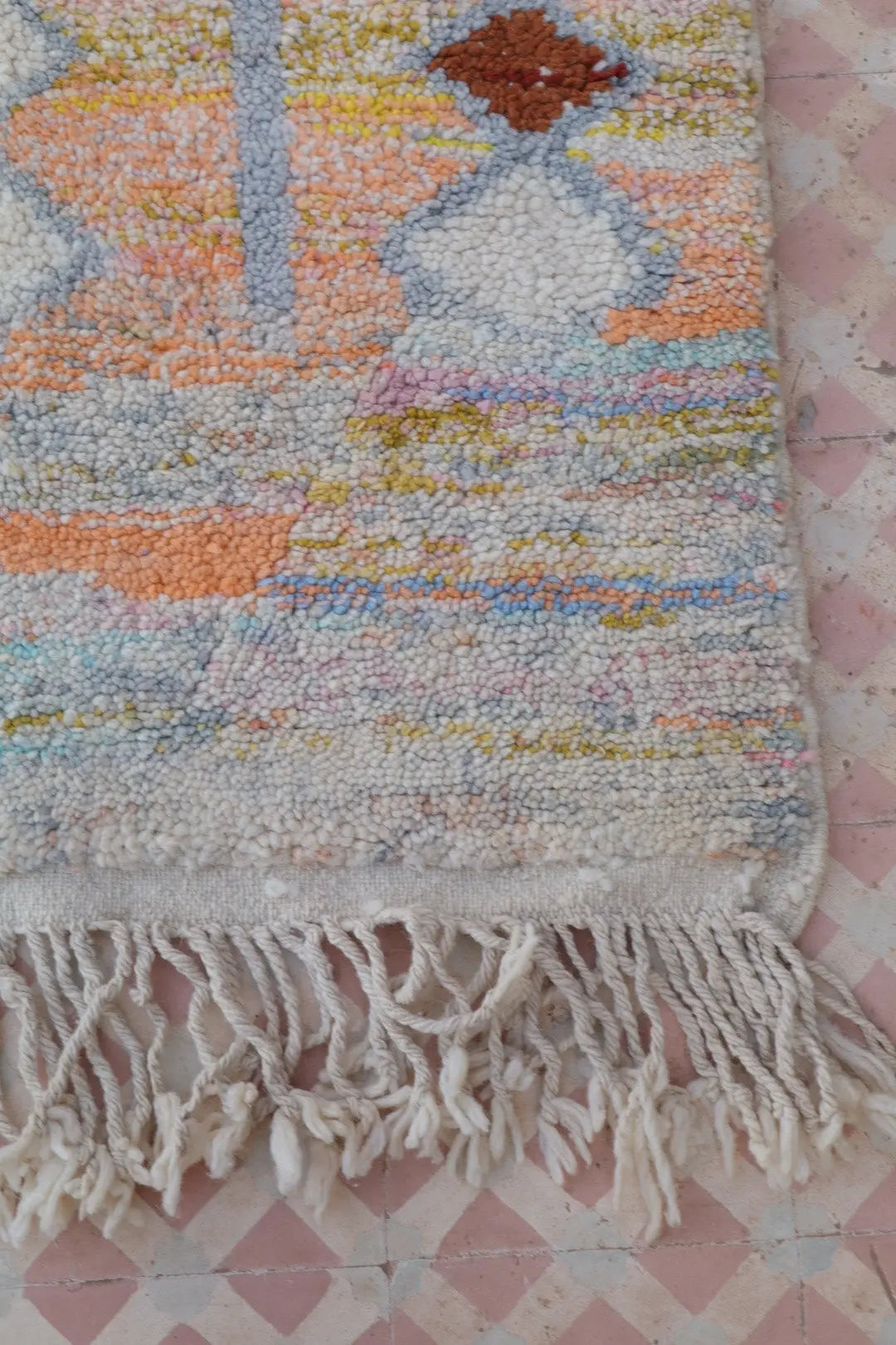 Tapis Berbère Coloré Béni Ouarain Graphique Qualité Supérieure - 294 x 218 cm Néda