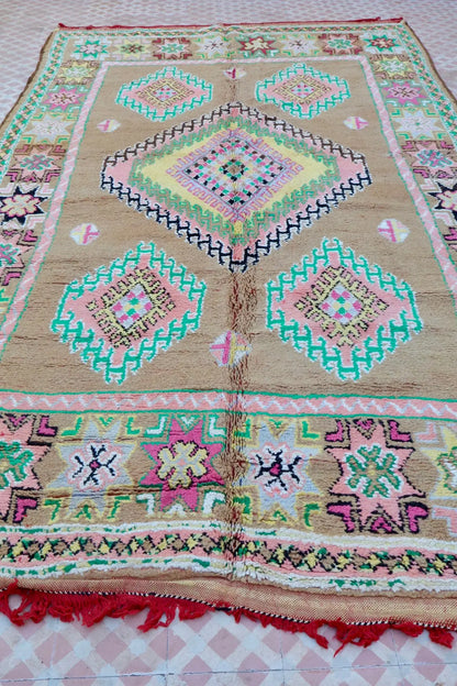 Tapis Berbère Boujaad Antique Marron Multicolore  - 352 x 196 cm Néda