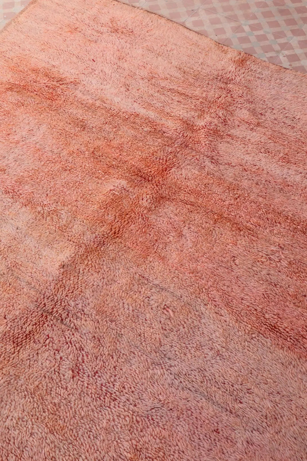 Tapis Berbère Ancien Rose Terracotta - 250 x 174 cm Néda