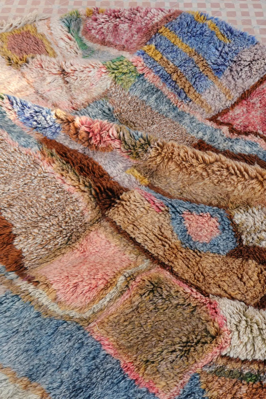 Tapis Berbère Tableau Multicolore Béni Ouarain Qualité Supérieure -308 x 226 cm Néda