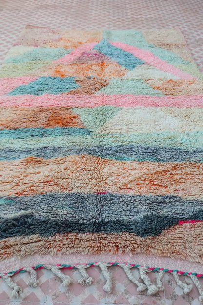 Tappeto Berbero Boujad Colorato Colori Pastello - 249 × 156 cm Néda