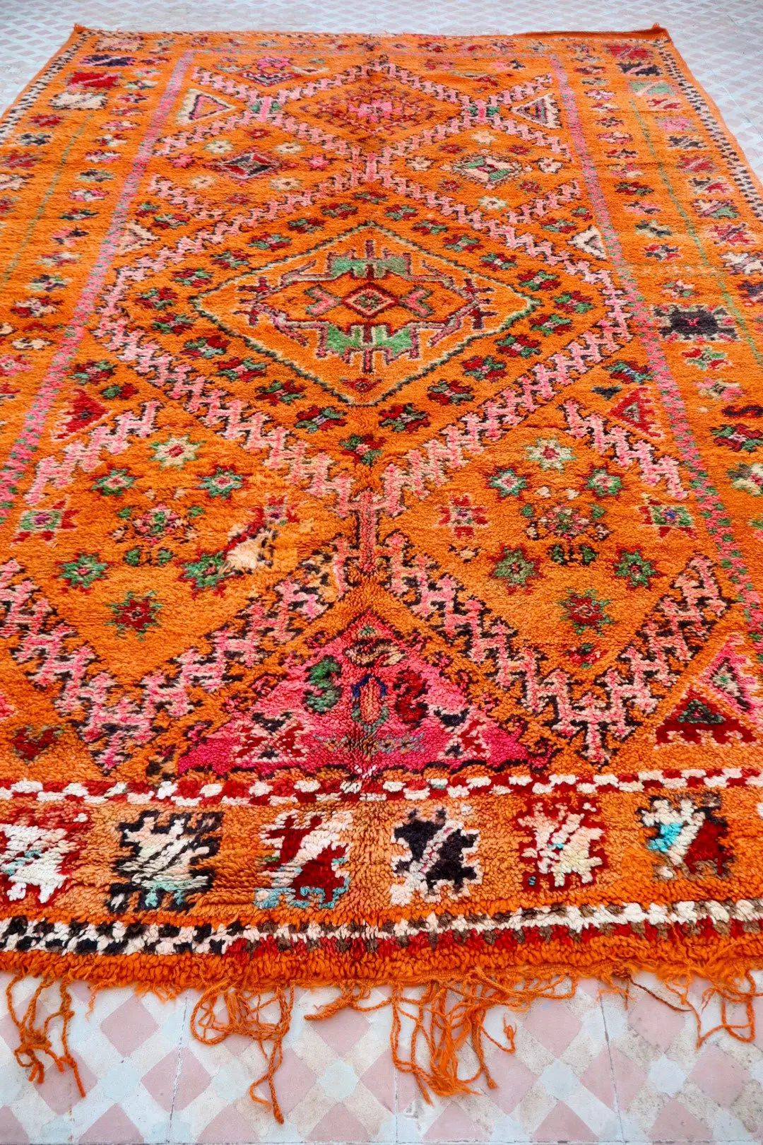 Tapis Berbère Boujaad Antique Orange - 295 x 190 cm Néda