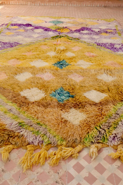 Tapis Berbère Coloré Béni Ouarain Qualité Supérieure - 259 x 176 cm Néda