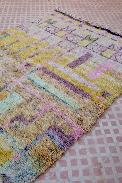 Tapis Berbère Coloré Béni Ouarain Qualité Supérieure - 249 x 169 cm Néda