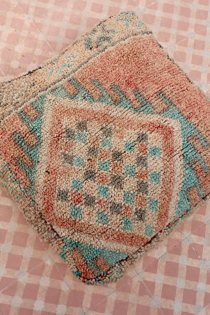 Pouf Berbère Coloré Boujad Bleach Néda