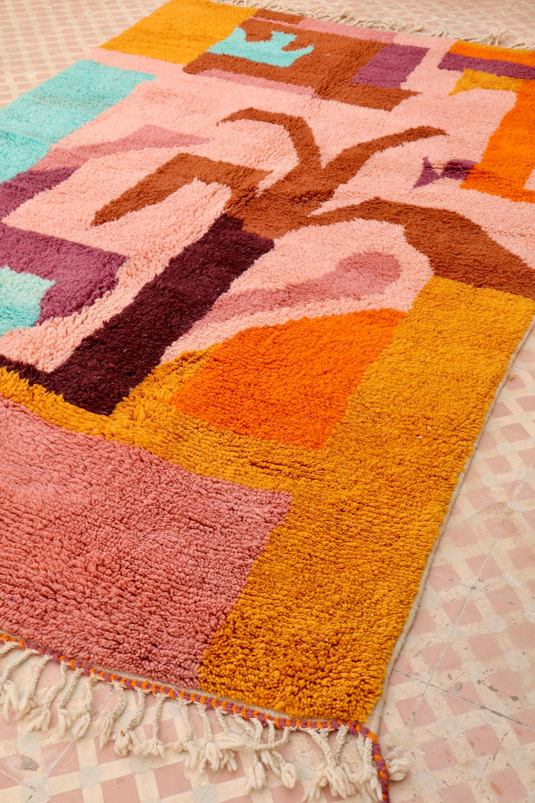 Tapis Berbère coloré « Island » - Les dessins de Néda - 277 x 184 cm