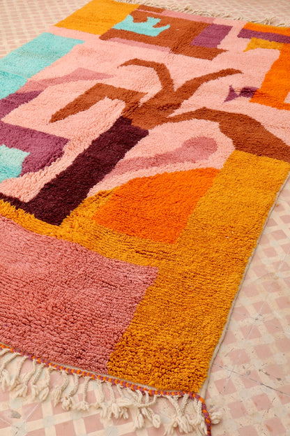 Tapis Berbère coloré « Island » - Les dessins de Néda - 277 x 184 cm