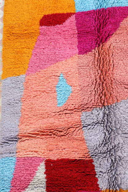 Berber Tapijt Azilal Multicolor Hedendaags Hoogwaardige Kwaliteit - 246 x 153 cm Néda