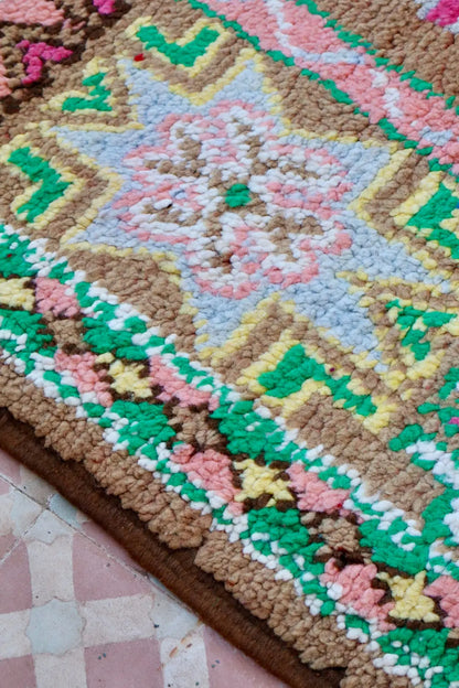 Tapis Berbère Boujaad Antique Marron Multicolore  - 352 x 196 cm Néda