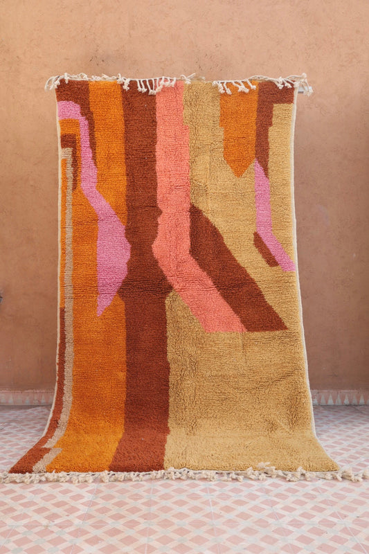 Tapis Berbère Azilal Contemporain Qualité Supérieure - 245 x 132 cm Néda