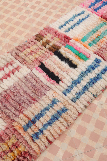 Tapis Couloir Boujad Marocain Coloré- 273 x 60 cm Néda