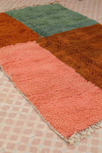 Tapis Berbère Azilal Abstrait Qualité Supérieure - 227 x 155 cm Néda