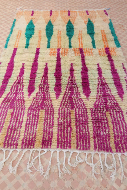 Tapis Berbère Boujad Coloré  - 233 × 152 cm Néda