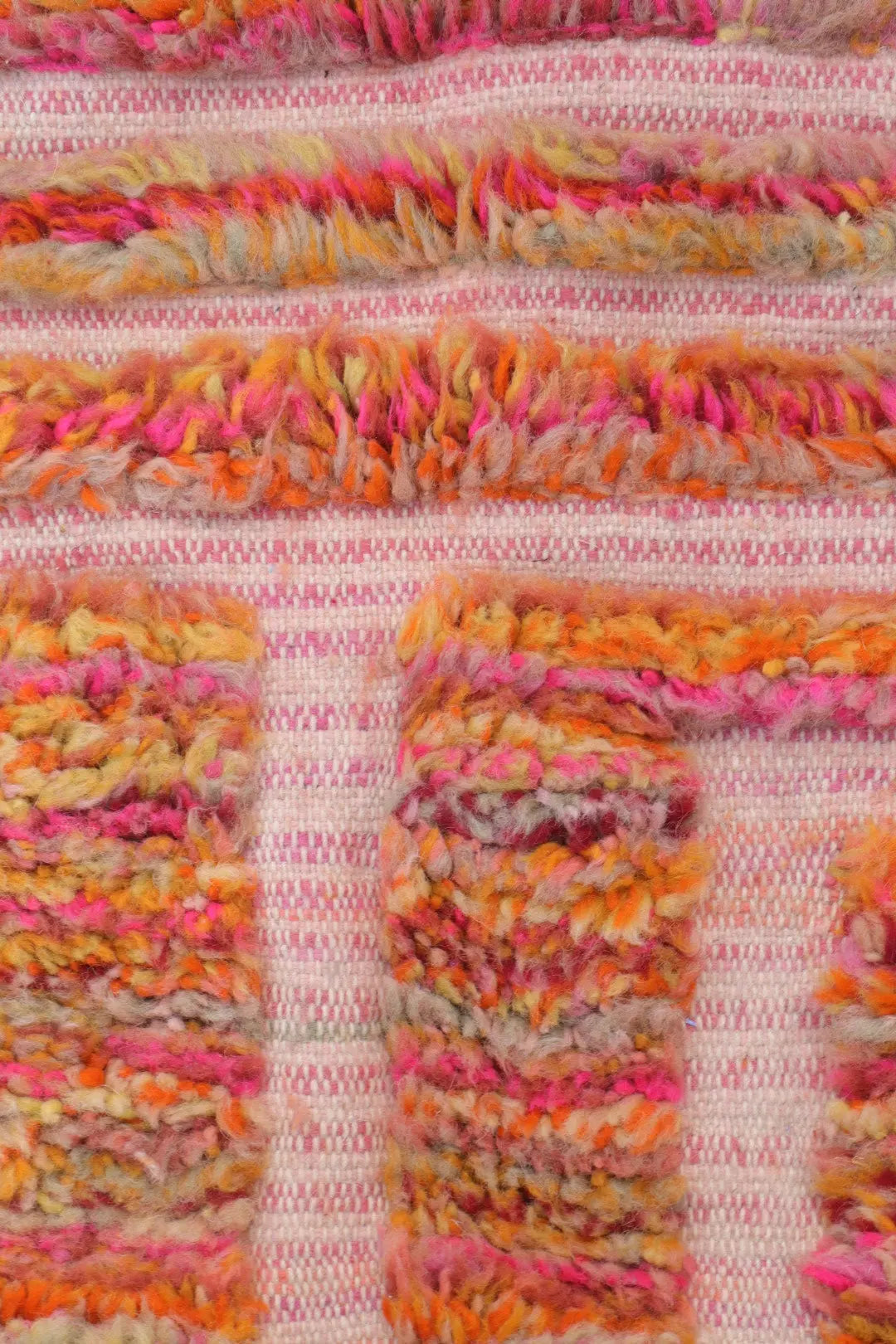 Tapis Berbère Rose Coloré Béni Ouarain- 233 x 151 cm Néda