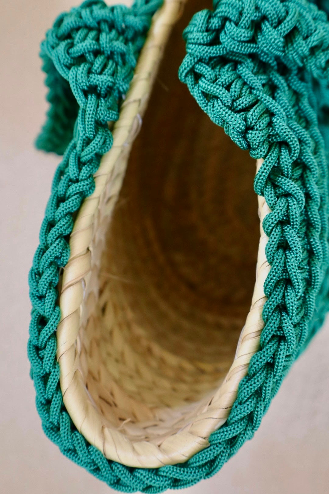 Colorful Handmade Wicker and Nylon Baskets - SOLEDAD (several colors available)