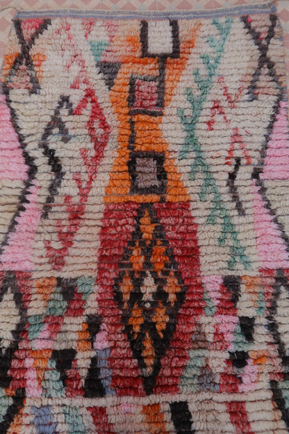 Tapis Berbère Boujaad Coloré - 217 x 97 cm