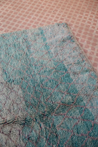 Tapis Berbère Coloré Bleu Béni Ouarain Qualité Supérieure - 290 x 212 cm Néda